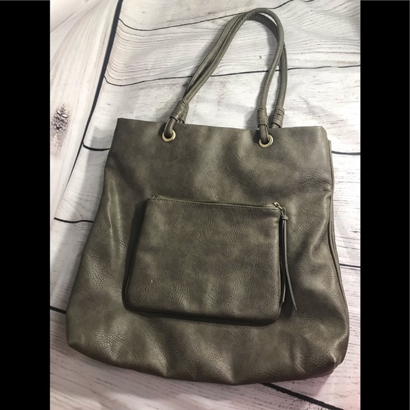 antik kraft vegan leather tote